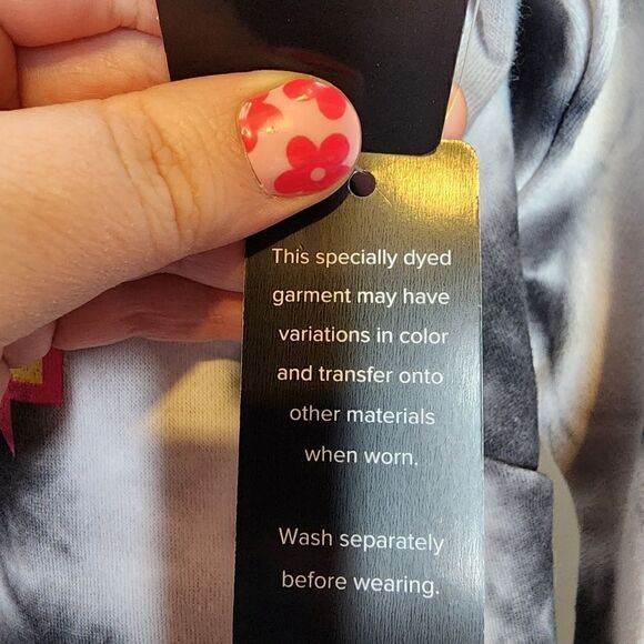 3X 22W 24W Torrid Black Pink Aggretsuko Sanrio Cozy Fleece Sweatshirt Tiedye NWT - Picture 4 of 7